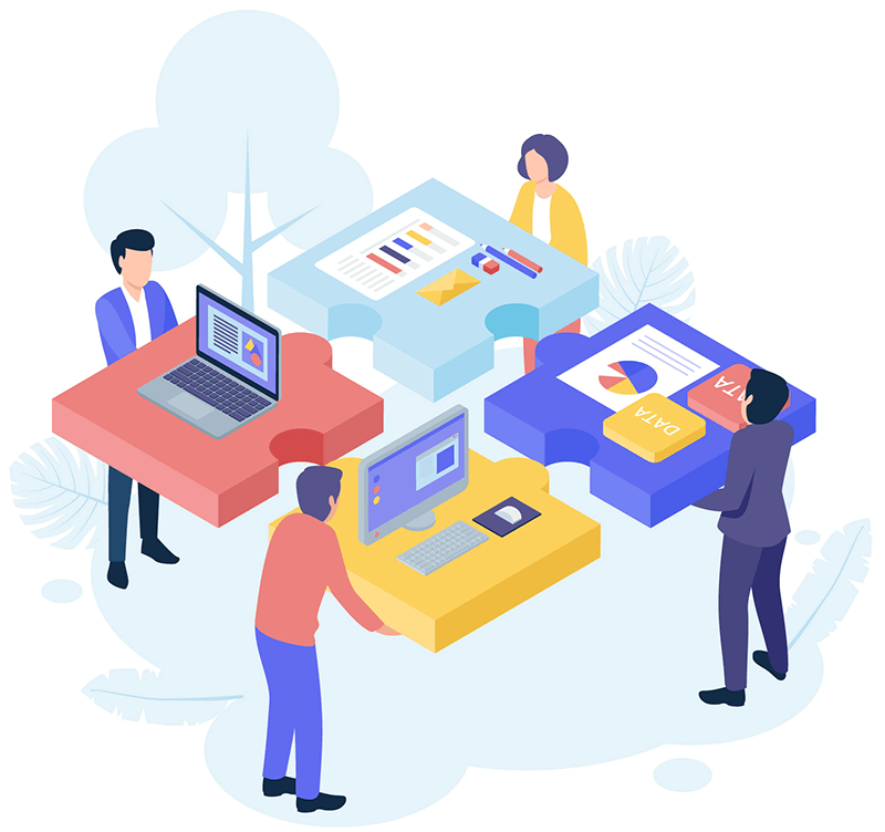 Digital solutions illustration